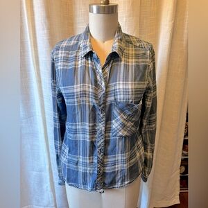 RAIL BLUE & WHITE FLANNEL
